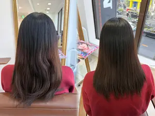 セミロング 巻ける🫧縮毛矯正 💞はな🎀のヘアスタイル