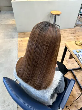 セミロング 縮毛矯正＆髪質改善 特化/ゆいのヘアスタイル