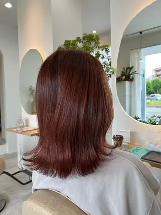 ミディアム 加藤 明香里のヘアスタイル