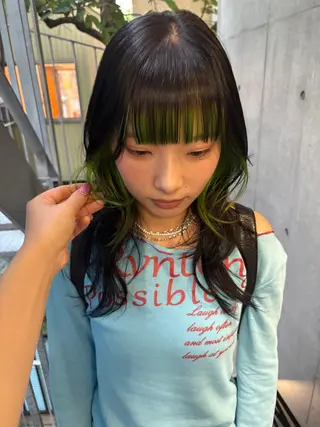 ロング カラー yuuna/ ハッシュカット🎀のヘアスタイル