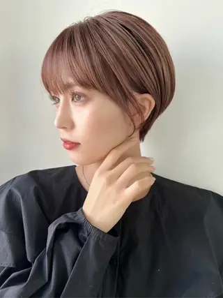 ショート MINAMO 韓国レイヤーのヘアスタイル