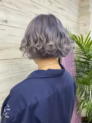 セミロング カラー ヘアアレンジ アイブロウ LAVENDIA 初音のヘアスタイル