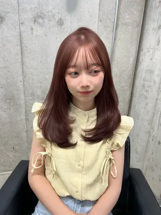 セミロング lafit kaede/韓国ヘアのヘアスタイル