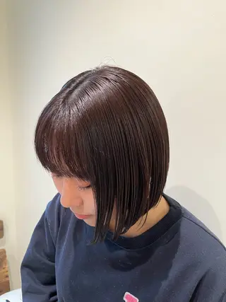 ショート レイヤーカット/ブラ ウンカラー/河野凜のヘアスタイル