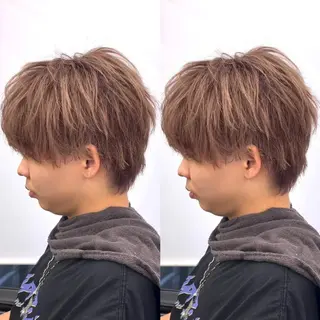 ショート カラー メンズ 渋谷✨メンズ特価✨ 泉　龍之介のヘアスタイル