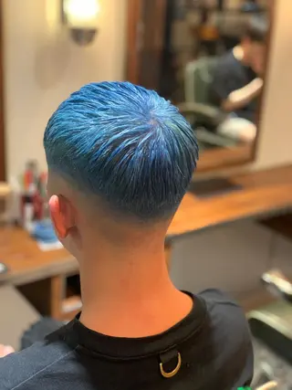 ショート カラー メンズ 🎱メンズフェード 特化HYOGA🎱のヘアスタイル