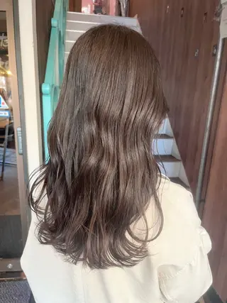 ロング カラー パーマ ヘアアレンジ 【暗め透明感カラー】 【インナー】小島良太のヘアスタイル