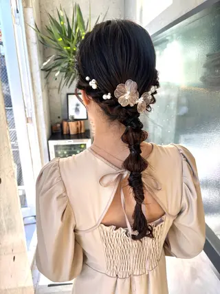 セミロング ヘアアレンジ yuuna/ ハッシュカット🎀のヘアスタイル