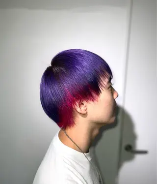 ショート カラー メンズ 渋谷/ハイトーン/ プルエクステ/大和のヘアスタイル