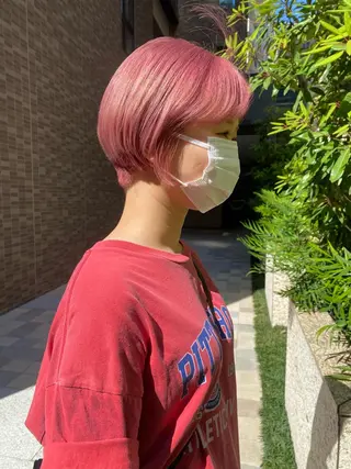 ショート カラー ハイトーン/デザイン hirokiのヘアスタイル