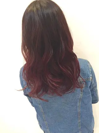 ミディアム セミロング カラー ハイトーン×髪質改善 KENTAのヘアスタイル