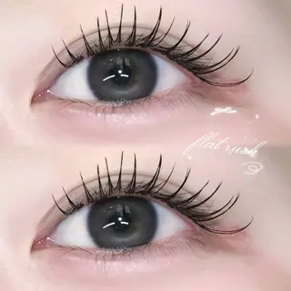 マツエク・マツパ 🩶LED＆ダブル フラットRAN🪽のマツエク・マツパデザイン