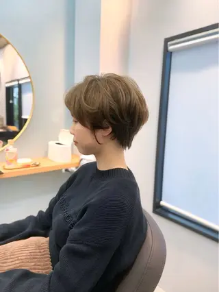 ショート カラー 前田 健太のヘアスタイル