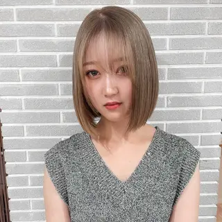 ショート カラー 大人可愛い/レイヤー /ブリーチ/溝口誠二のヘアスタイル