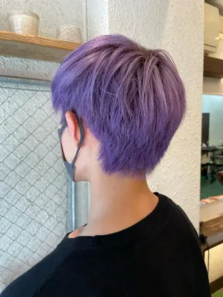ショート カラー メンズ hazuki 🌝のヘアスタイル
