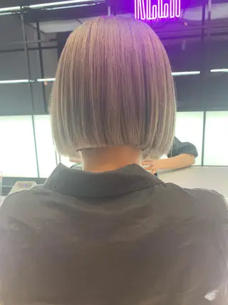 ミディアム カラー レイヤー/ブリーチ HIKARU ♡のヘアスタイル