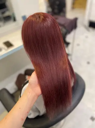 カラー 🇰🇷韓流暖色ヘア 🍒saaya🍒のヘアスタイル