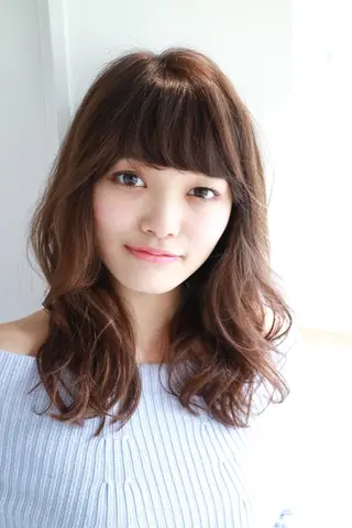 セミロング カラー パーマ ヘアアレンジ 【店長】 マツモトタクヤのヘアスタイル
