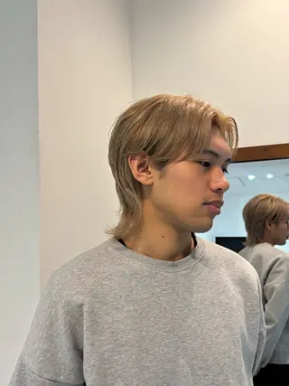 カラー ひいろ パーマ/カットモデルのヘアスタイル