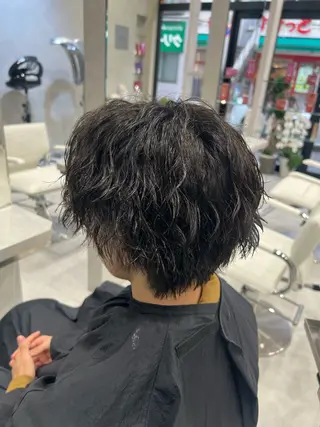 パーマ メンズ SENA 再現性 パーマと縮毛矯正のヘアスタイル
