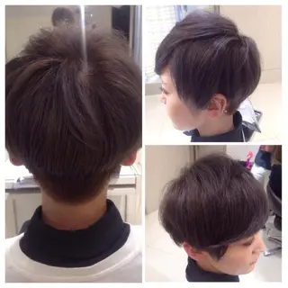 ショート カラー ✨艶髪✨透明感✨ 山内大樹のヘアスタイル