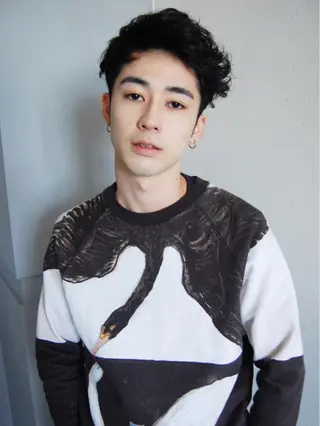 ショート カラー パーマ メンズ BellaDolce omotesando所属・SUZUKI KEISUKEのヘアスタイル