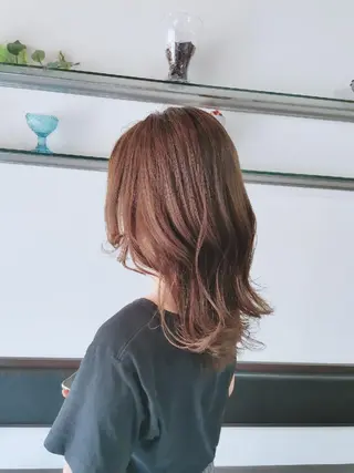 ミディアム ツヤ髪ケアカラー✨ 中谷良成のヘアスタイル