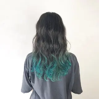 セミロング カラーモデル募集中 美容室ハピスのヘアスタイル