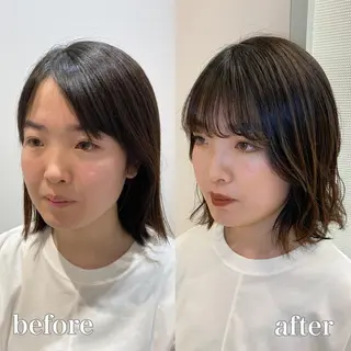 ヘアアレンジ 似合わせ艶髪カラー ❤️ハダユミのヘアスタイル