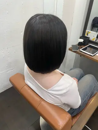 セミロング カラー ヘアアレンジ 🍒ᩚ名駅/艶髪 縮毛矯正/あゆ🍒ᩚのヘアスタイル
