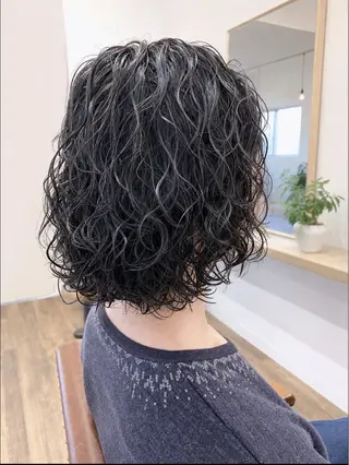 セミロング パーマ メンズ キマるメンズパーマ クメユウキのヘアスタイル