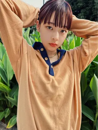 カラー chisato☁️ カットカラーモデルのヘアスタイル