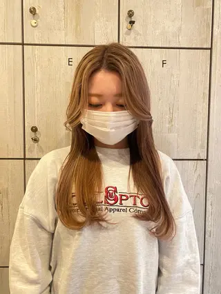 ロング カラー 似合わせレイヤー/ Wカラー🧸こころのヘアスタイル