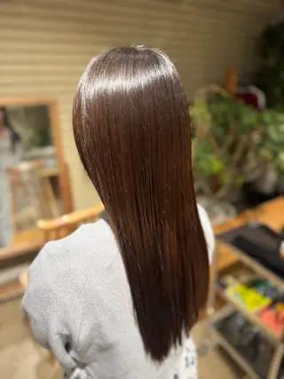 ロング 染谷 奈保のヘアスタイル