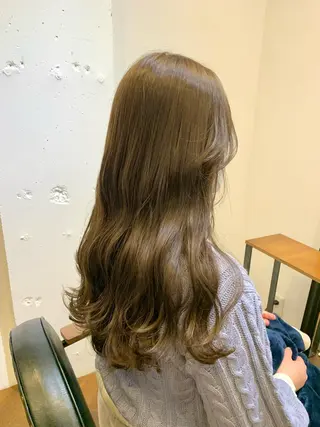 ロング カラー ヘアアレンジ アイブロウ 🎀暖色カラー🎀 ♡yurika♡のヘアスタイル