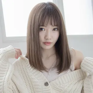 ロング カラー 【全席個室サロン】 NUMBER 天王寺のヘアスタイル