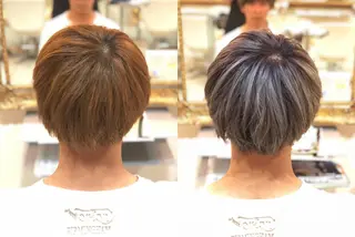 カラー メンズ ✨デザインカラー✨ ハイトーン　森貴章のヘアスタイル