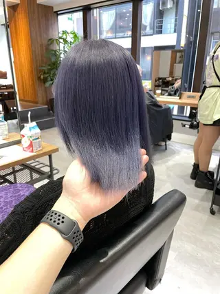 セミロング カラー KEISUKE🐶 カラー✨エクステのヘアスタイル