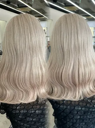 ロング カラー ヘアアレンジ 原宿ハイトーンカラー 🌼みるい🌼のヘアスタイル