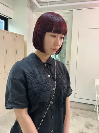 ショート カラー トレンドボブ /ミリヤのヘアスタイル