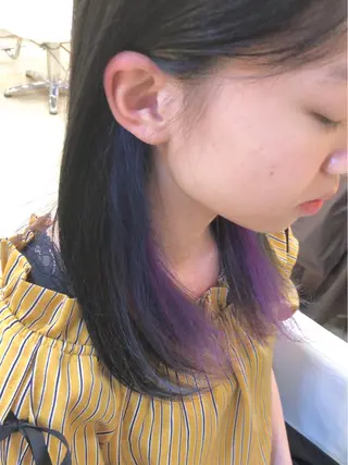 カラー 縮毛矯正　野口 恵のヘアスタイル