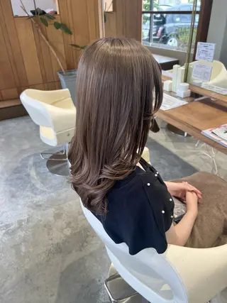セミロング カラー WATANABE MISAKIのヘアスタイル
