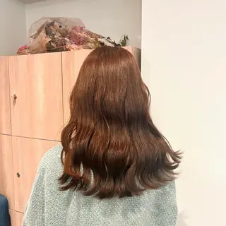 ミディアム カラー ヘアアレンジ ‎🤍透明感カラー︎ ‎🤍YUURI🤍のヘアスタイル