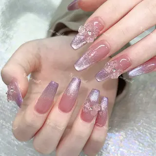 ネイル 長いだし/スカルプ/ パラシェルN.oneのネイルデザイン