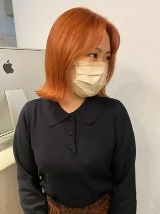 ミディアム カラー vixus mamiのヘアスタイル