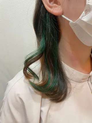 ミディアム カラー ノンダメージサロン/ 豊中/美容室のヘアスタイル