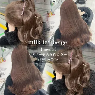 カラー 🩶透明感ブリーチ カラー🩶 maoのヘアスタイル