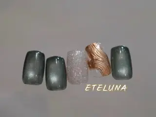 ネイル ETERNA Nail 銀座店【パラジェル/フィルイン/チップ長さだし/マグネット/ニュアンス】所属・ア カリのネイルデザイン