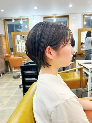 ショート カラー 👑銀座ショート/ 絶壁補正/金子涼👑のヘアスタイル