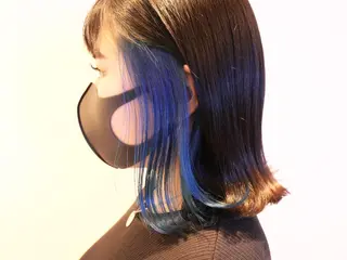 ミディアム カラー 小松崎 友宏のヘアスタイル